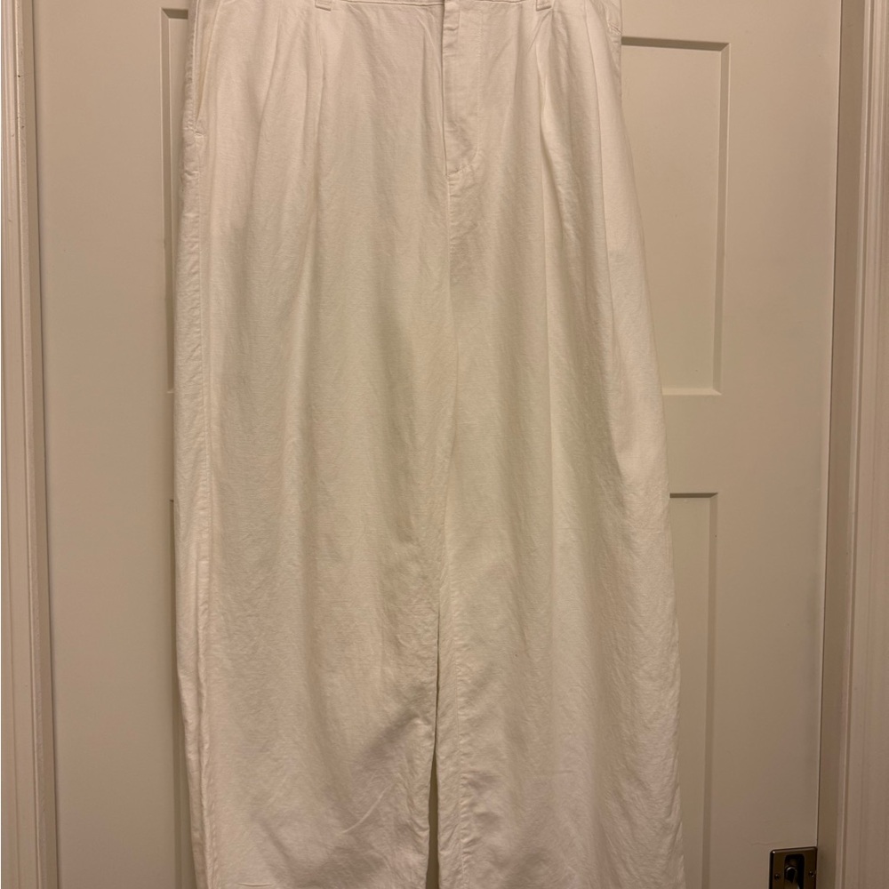 GAP women’s linen wide leg trousers